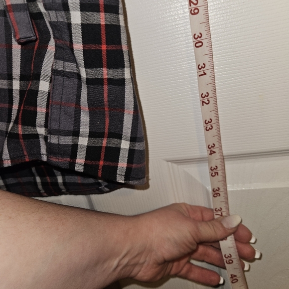 BC clothing oversized flannel top, cottage, western, Y2K, farmgirl, 90s, gingham - Picture 9 of 9